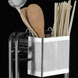 Maxbell Kitchen Utensil Chopsticks Drain Holder with Hooks Steel for Restaurant B