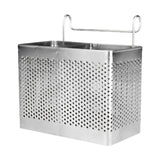 Maxbell Kitchen Utensil Chopsticks Drain Holder with Hooks Steel for Restaurant B