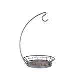 Maxbell Iron Banana Holder Counter Top Stand with Fruit Bowl Egg Holder Fruit Stand