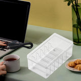 Maxbell Portable Cable Storage Box Cable Organizer Protect for Home Kitchen Desk Clear