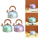Maxbell 2L Whistling Kettle Cookware Anti Heat Handle Teapot for Induction Cookers Blue