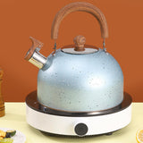 Maxbell 2L Whistling Kettle Cookware Anti Heat Handle Teapot for Induction Cookers Blue