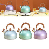 Maxbell 2L Whistling Kettle Cookware Anti Heat Handle Teapot for Induction Cookers Blue