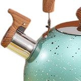 Maxbell 2L Whistling Kettle Cookware Anti Heat Handle Teapot for Induction Cookers Green