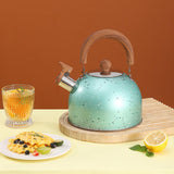 Maxbell 2L Whistling Kettle Cookware Anti Heat Handle Teapot for Induction Cookers Green