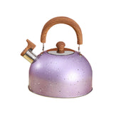 Maxbell 2L Whistling Kettle Cookware Anti Heat Handle Teapot for Induction Cookers Purple