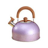 Maxbell 2L Whistling Kettle Cookware Anti Heat Handle Teapot for Induction Cookers Purple