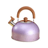 Maxbell 2L Whistling Kettle Cookware Anti Heat Handle Teapot for Induction Cookers Purple