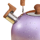 Maxbell 2L Whistling Kettle Cookware Anti Heat Handle Teapot for Induction Cookers Purple