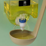 Maxbell Oil Dispenser Sauce Press Bottle Seasoning Box Kitchen Tool for Restaurant White