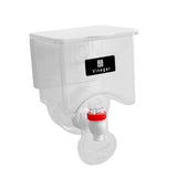 Maxbell Oil Dispenser Sauce Press Bottle Seasoning Box Kitchen Tool for Restaurant White