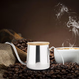 Maxbell Stainless Steel Pour Over Kettle Gooseneck Kettle for Home 250ML