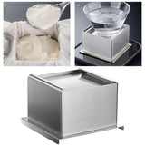 Maxbell Tofu Mould Strainer Presser Delicious Making Cheese Mold for Home Kitchen L