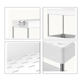 Maxbell Under Sink Shelf Slide Out Jewelry Storage Box Desktop Rack for Bathroom Black