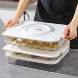 Maxbell Food Preservation Tray Refrigerator Food Shelf Bins Box Premium Materials 1 Layer
