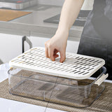 Maxbell Food Preservation Tray Refrigerator Food Shelf Bins Box Premium Materials 1 Layer