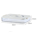 Maxbell Food Preservation Tray Refrigerator Food Shelf Bins Box Premium Materials 1 Layer
