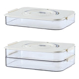 Maxbell Food Preservation Tray Refrigerator Food Shelf Bins Box Premium Materials 1 Layer