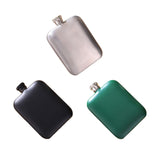 Maxbell Hip Flasks 6oz Drinking Flasks Leakproof Matte Women Hunting Wedding silver