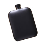 Maxbell Hip Flasks 6oz Drinking Flasks Leakproof Matte Women Hunting Wedding black