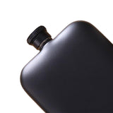Maxbell Hip Flasks 6oz Drinking Flasks Leakproof Matte Women Hunting Wedding black