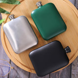 Maxbell Hip Flasks 6oz Drinking Flasks Leakproof Matte Women Hunting Wedding black
