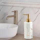 Maxbell 350ml Ceramic Refillable Liquid Hand Soap Dispenser for Daily Use Recyclable White