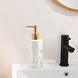 Maxbell 350ml Ceramic Refillable Liquid Hand Soap Dispenser for Daily Use Recyclable White