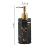 Maxbell 350ml Ceramic Refillable Liquid Hand Soap Dispenser for Daily Use Recyclable Black