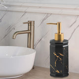 Maxbell 350ml Ceramic Refillable Liquid Hand Soap Dispenser for Daily Use Recyclable Black