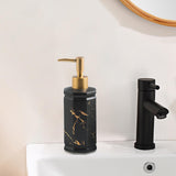 Maxbell 350ml Ceramic Refillable Liquid Hand Soap Dispenser for Daily Use Recyclable Black