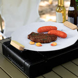 Maxbell Multifunctional Barbecue Plate Round Korean Style for Kitchen Restaurant