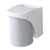 Maxbell Toothbrush Cup Holder Punch Free for Electric Toothbrush Toothpaste Kids grey