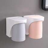 Maxbell Toothbrush Cup Holder Punch Free for Electric Toothbrush Toothpaste Kids grey