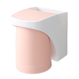 Maxbell Toothbrush Cup Holder Punch Free for Electric Toothbrush Toothpaste Kids pink
