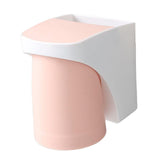 Maxbell Toothbrush Cup Holder Punch Free for Electric Toothbrush Toothpaste Kids pink