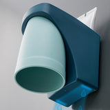 Maxbell Toothbrush Cup Holder Punch Free for Electric Toothbrush Toothpaste Kids blue