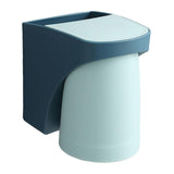Maxbell Toothbrush Cup Holder Punch Free for Electric Toothbrush Toothpaste Kids blue