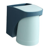 Maxbell Toothbrush Cup Holder Punch Free for Electric Toothbrush Toothpaste Kids blue