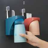 Maxbell Toothbrush Cup Holder Punch Free for Electric Toothbrush Toothpaste Kids red
