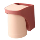 Maxbell Toothbrush Cup Holder Punch Free for Electric Toothbrush Toothpaste Kids red