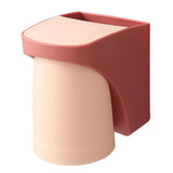 Maxbell Toothbrush Cup Holder Punch Free for Electric Toothbrush Toothpaste Kids red