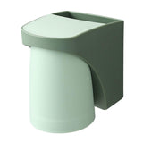 Maxbell Toothbrush Cup Holder Punch Free for Electric Toothbrush Toothpaste Kids green