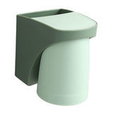 Maxbell Toothbrush Cup Holder Punch Free for Electric Toothbrush Toothpaste Kids green