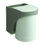 Maxbell Toothbrush Cup Holder Punch Free for Electric Toothbrush Toothpaste Kids green