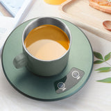 Maxbell Electric Cup Cooler Beverage Warmer for Coffee Desktop Beer green