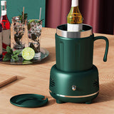 Maxbell 2 in 1 Cooler Warmer Cup Beer Cooler Heating and Cooling Beverage Plate Green