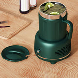 Maxbell 2 in 1 Cooler Warmer Cup Beer Cooler Heating and Cooling Beverage Plate Green