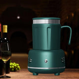 Maxbell 2 in 1 Cooler Warmer Cup Beer Cooler Heating and Cooling Beverage Plate Green