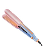 Maxbell Hair Straightener Curler Curved and Straight Hair Multifunction Women pink